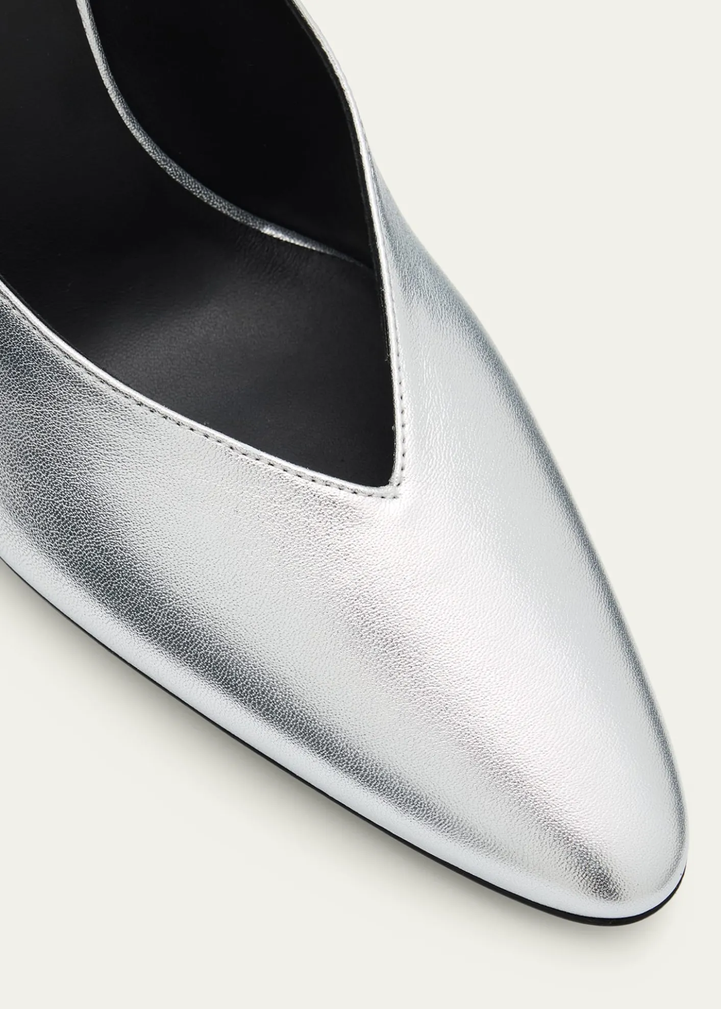 ALAIA90mm Metallic Leather Pumps