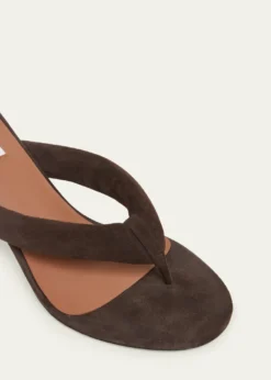 ALAIA55mm Padded Suede Thong Sandals