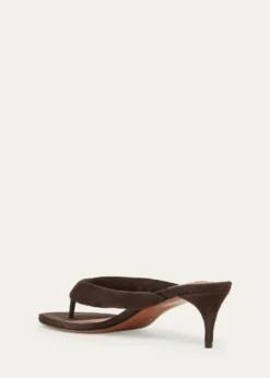 ALAIA55mm Padded Suede Thong Sandals