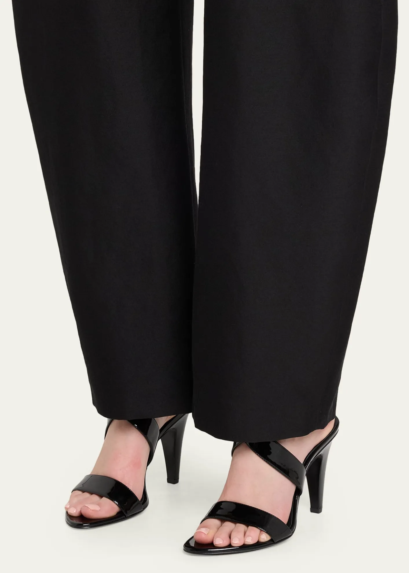 ALAIA90mm Patent Leather Sandals