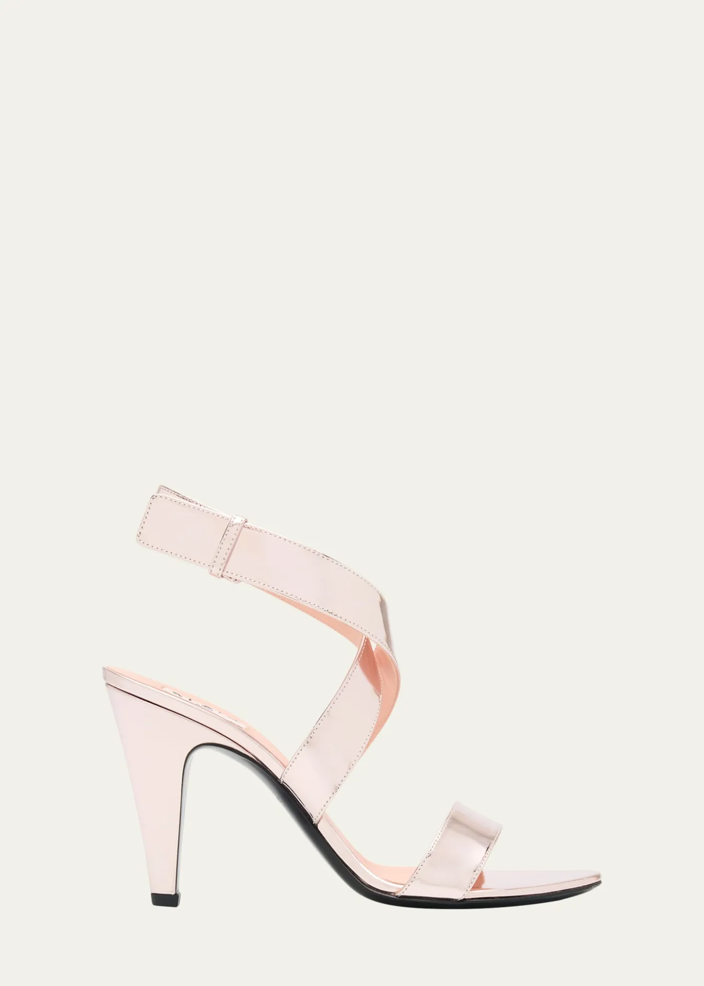 ALAIA90mm Patent Metallic Leather Sandals