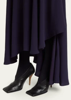 ALAIA90mm Square-Toe Leather Pumps