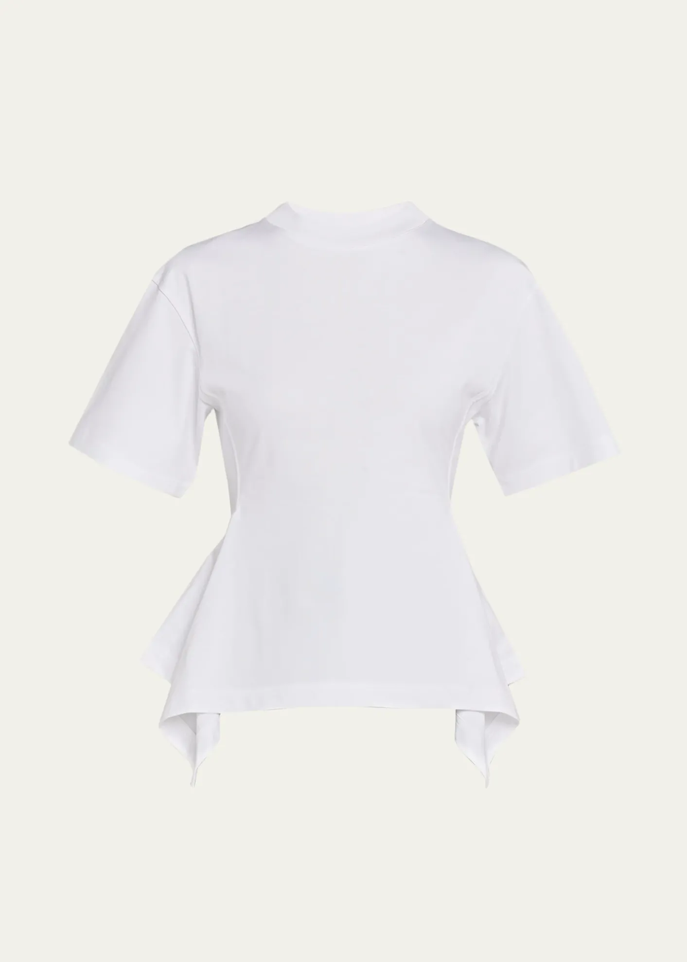 ALAIAPanelled Short-Sleeve Top