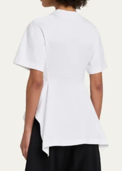ALAIAPanelled Short-Sleeve Top