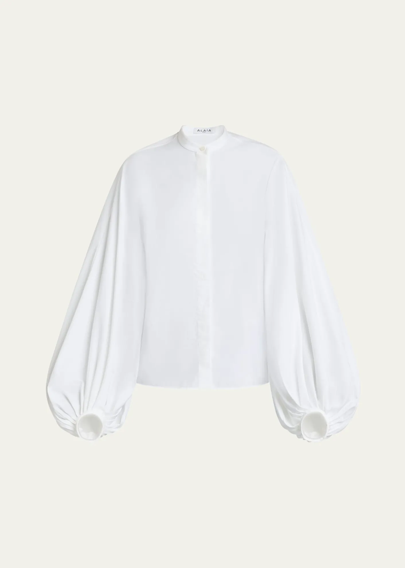 ALAIAPuff Sleeve Button Down Blouse