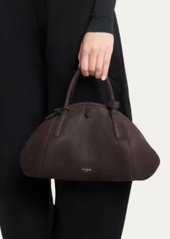 ALAIASmall Dome Top-Handle Bag in Suede