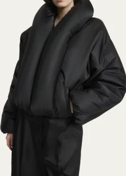 ALAIATaffeta Padded Bomber Jacket