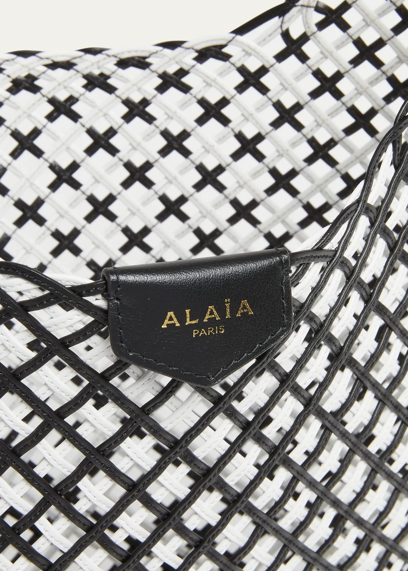ALAIAWoven Leather Hobo Bag