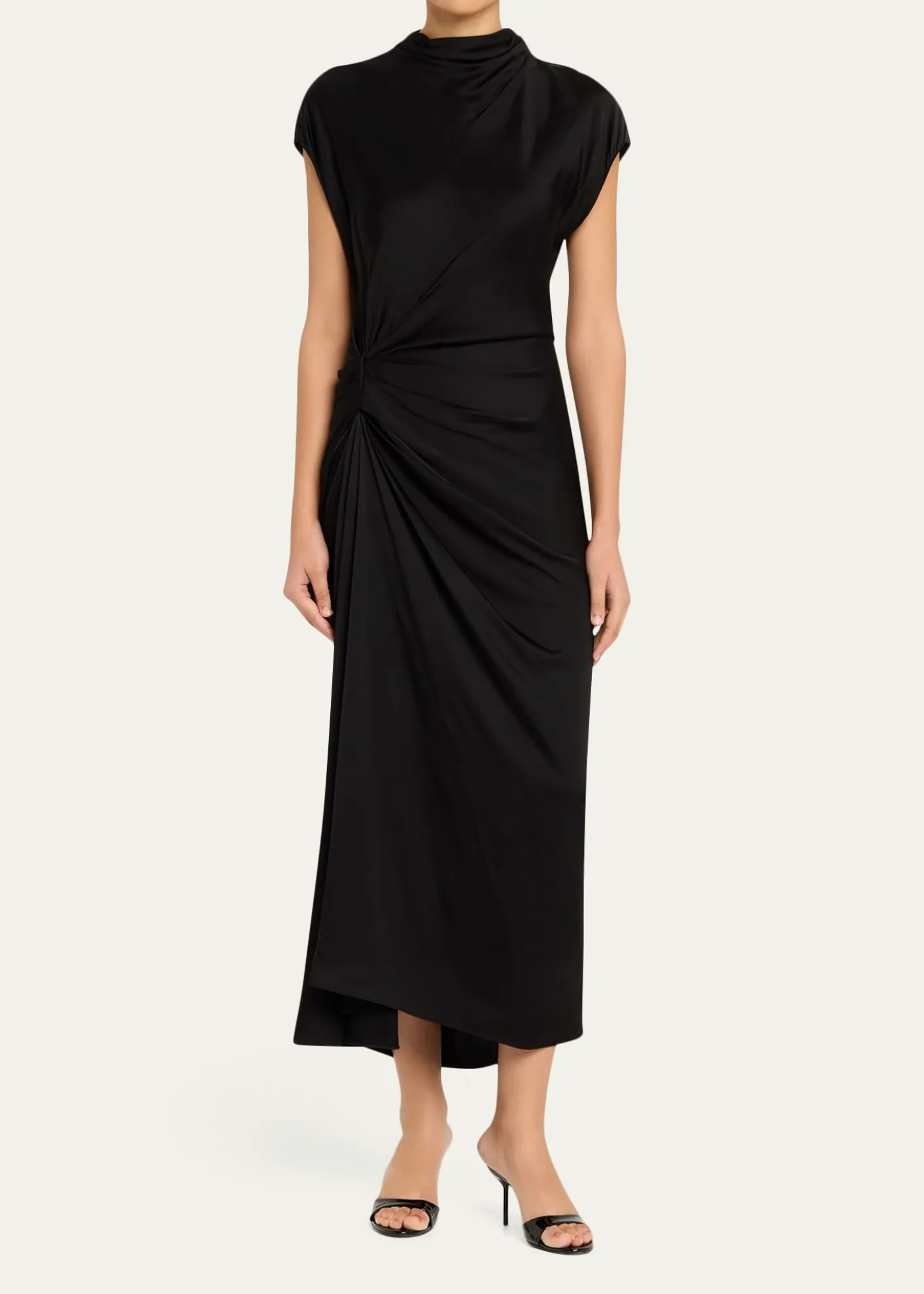 A.L.C.Alma Draped Satin Viscose Dress