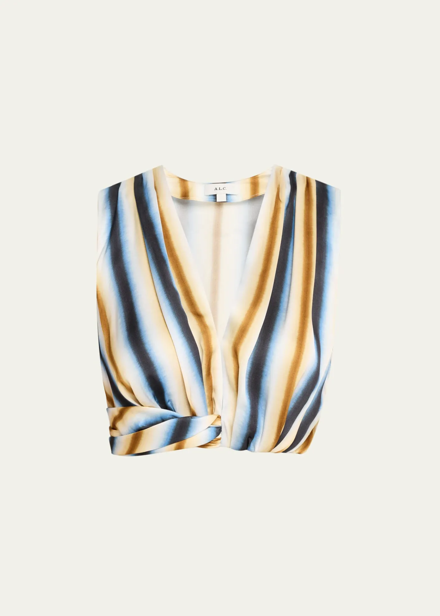 A.L.C.Brooklyn Twist-Hem Crop Top