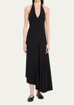 A.L.C.Celina Linen-Blend Halter Dress