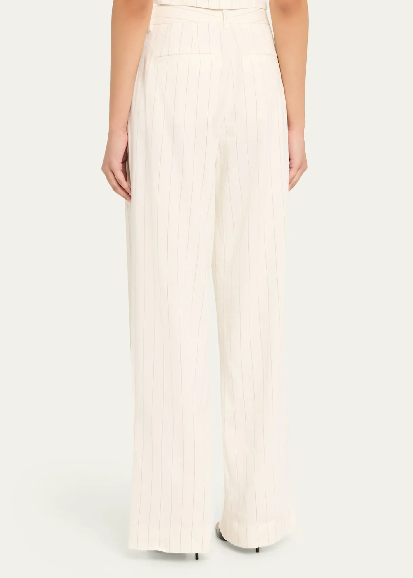 A.L.C.Darcy Pinstripe Cropped Vest