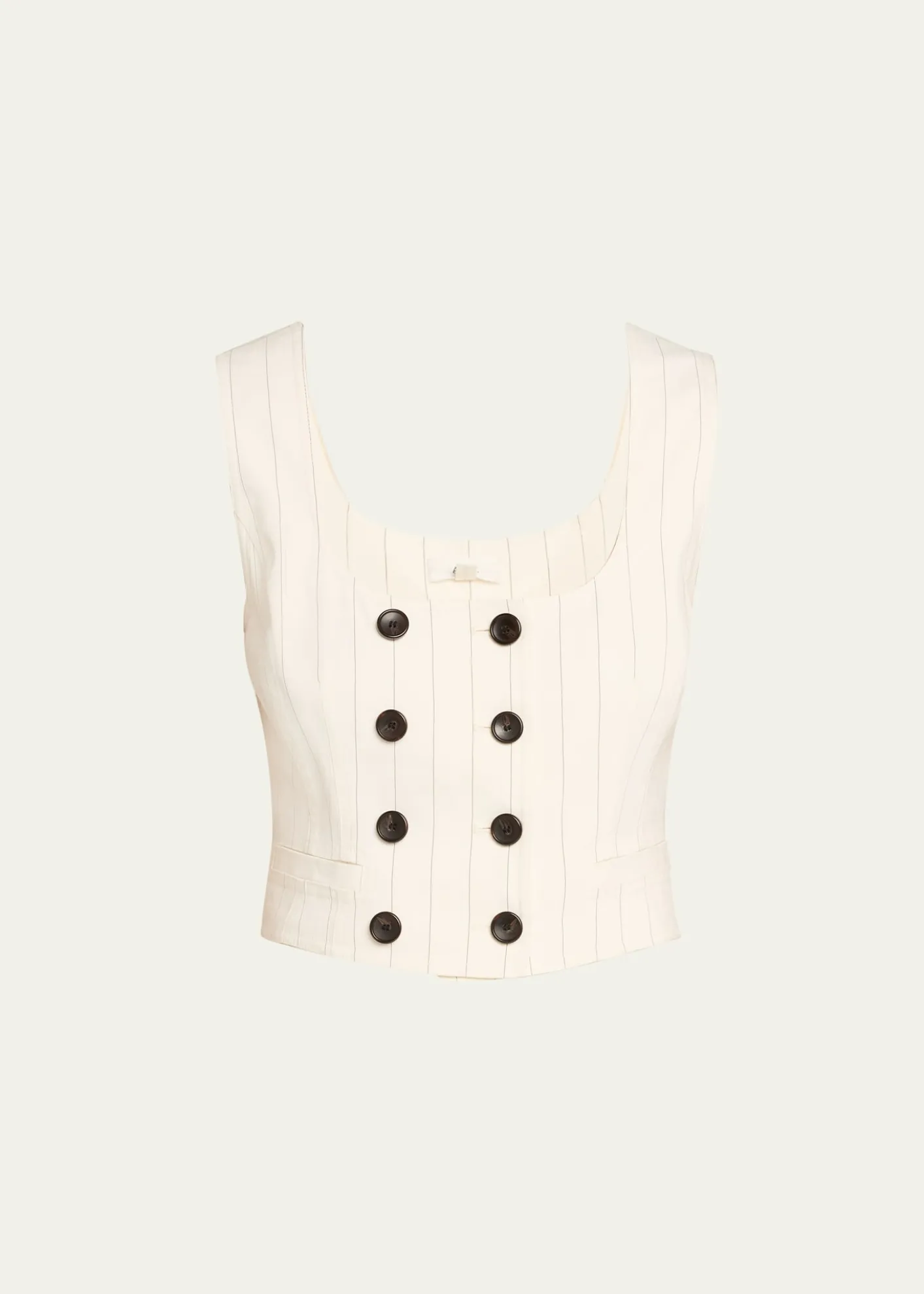 A.L.C.Darcy Pinstripe Cropped Vest
