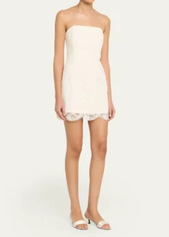 A.L.C.Eliana Strapless Lace Mini Dress