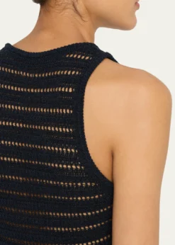 A.L.C.Gale Open Knit Sleeveless Crop Top