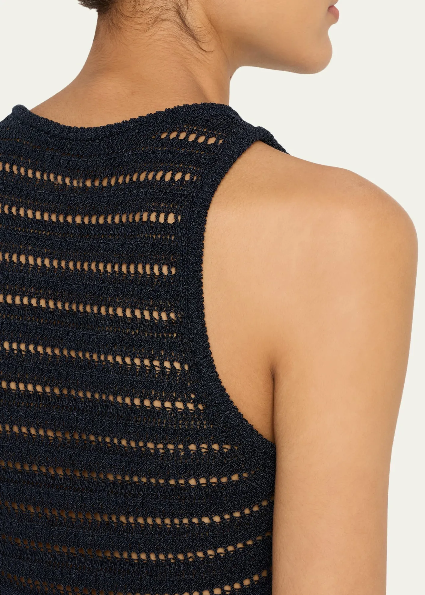A.L.C.Gale Open Knit Sleeveless Crop Top