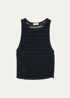 A.L.C.Gale Open Knit Sleeveless Crop Top