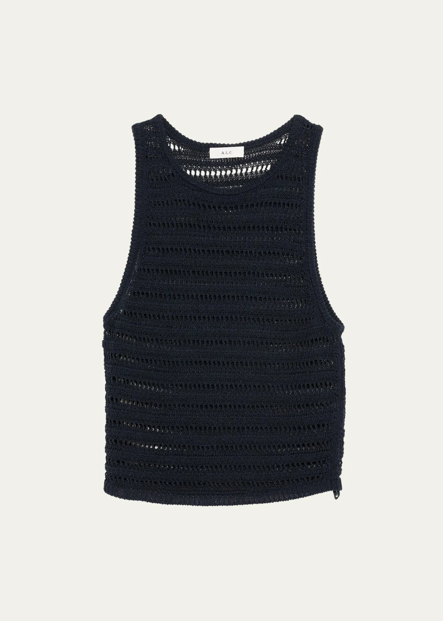A.L.C.Gale Open Knit Sleeveless Crop Top