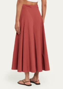 A.L.C.Gemma Paneled Midi Skirt