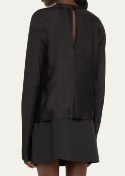 A.L.C.Georgia Cowl-Neck Cutout Top