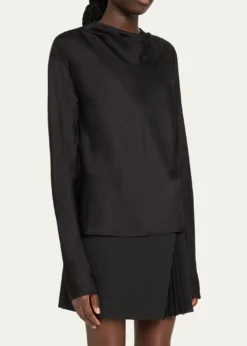 A.L.C.Georgia Cowl-Neck Cutout Top