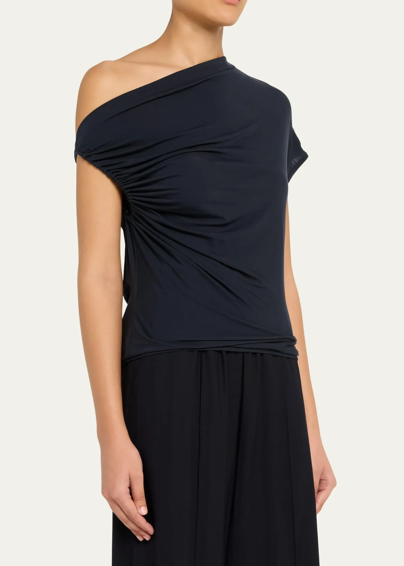 A.L.C.Halle Ruched Asymmetric Tee