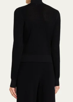 A.L.C.Jax Open-Work Zip Cardigan