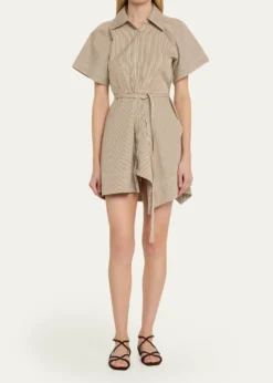 A.L.C.Julie Pinstripe Mini Shirtdress