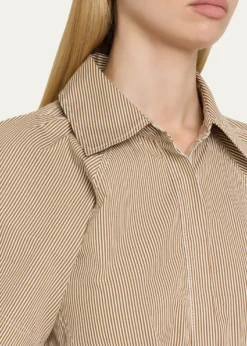 A.L.C.Julie Pinstripe Mini Shirtdress