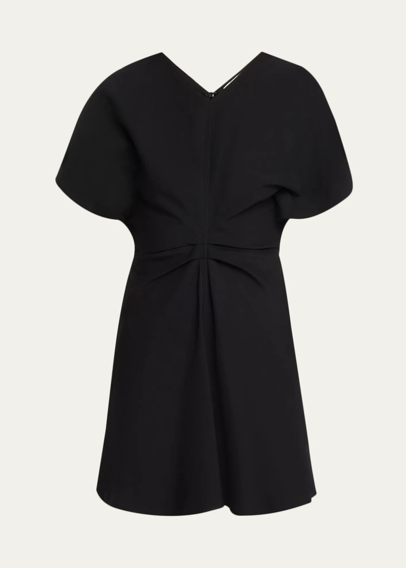 A.L.C.Leni Short-Sleeve Linen-Blend Mini Dress