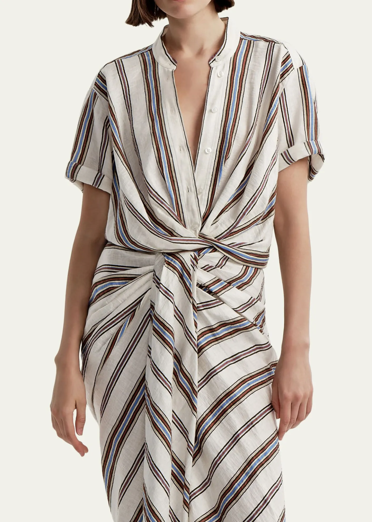 A.L.C.Leonore Gathered Linen Top