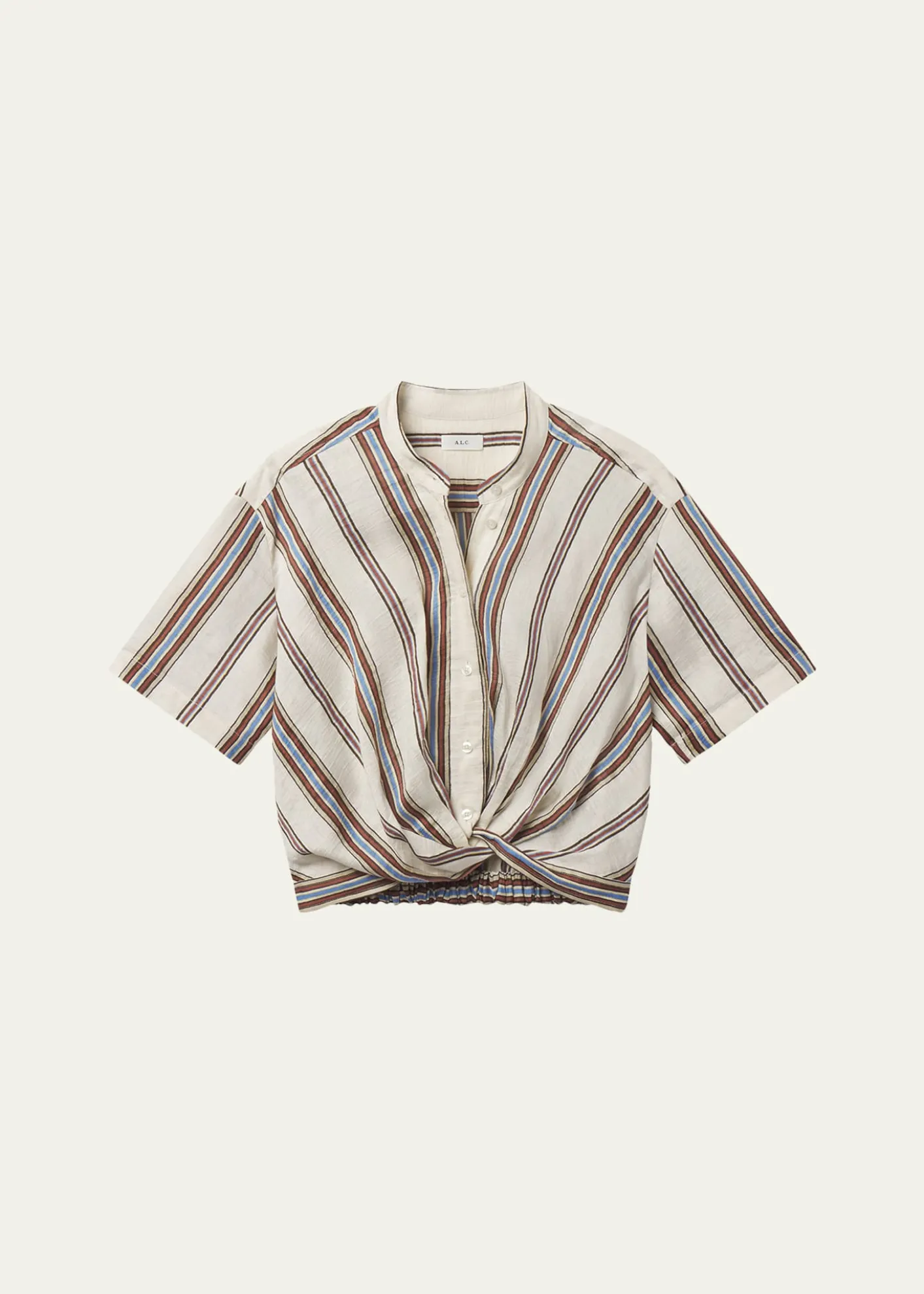 A.L.C.Leonore Gathered Linen Top