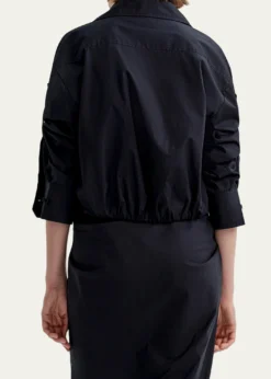 A.L.C.Leo Twist-Front Poplin Top