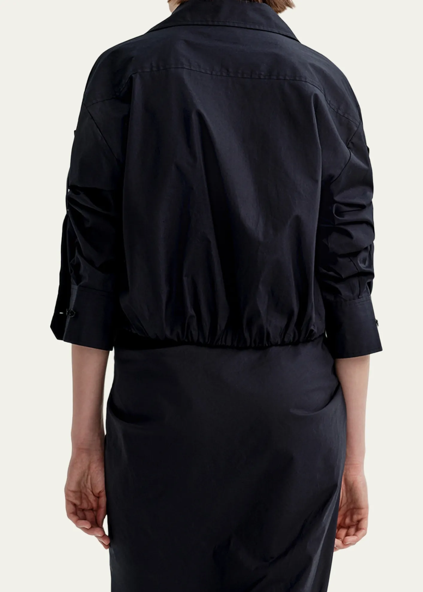 A.L.C.Leo Twist-Front Poplin Top