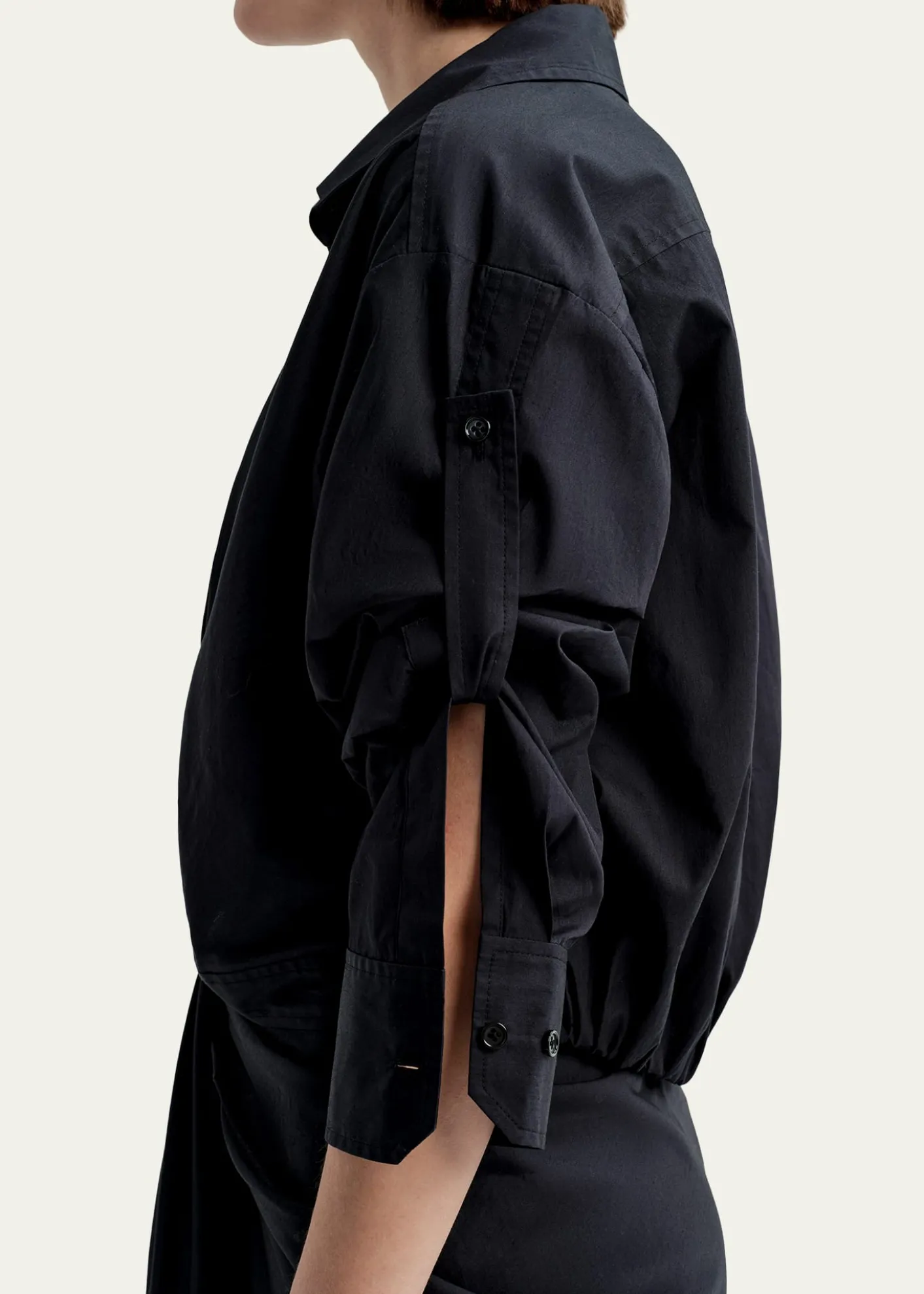 A.L.C.Leo Twist-Front Poplin Top