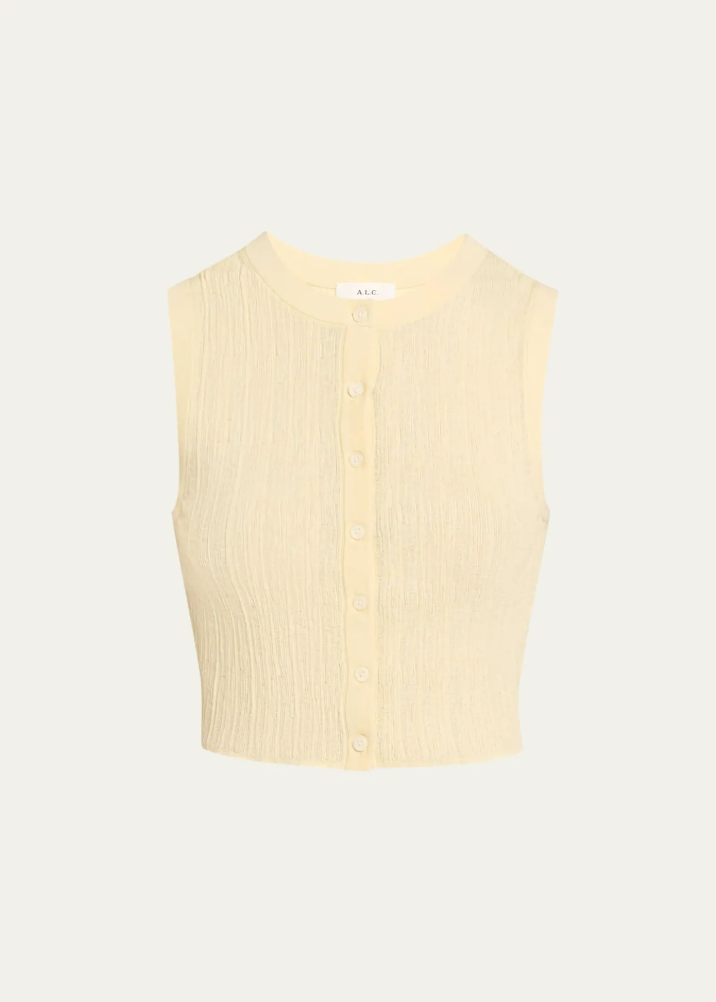 A.L.C.Lottie Button-Front Top