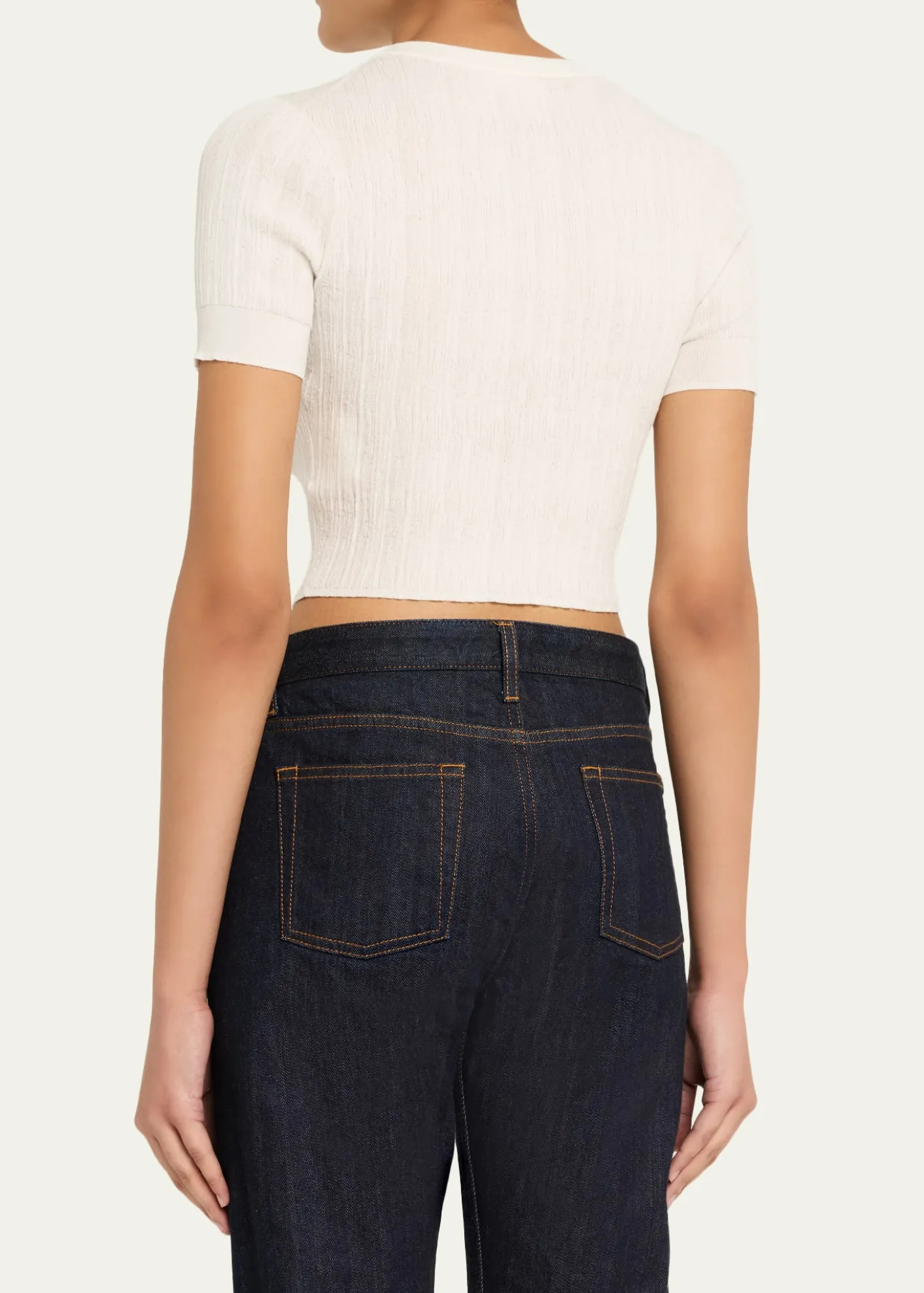 A.L.C.Lottie Textured Crop Cardigan