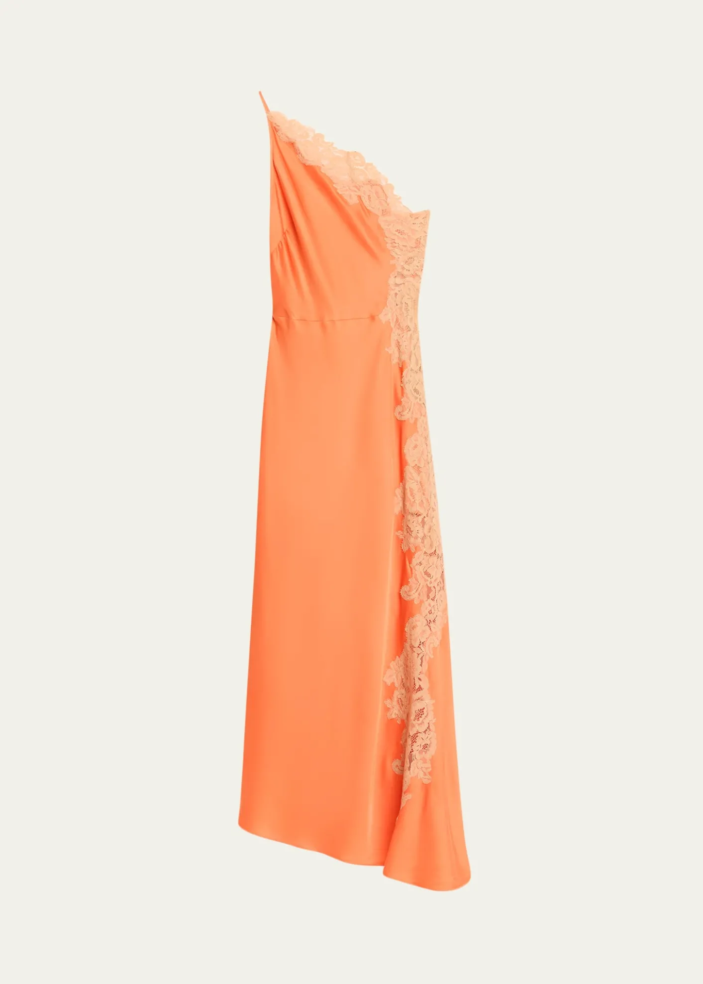 A.L.C.Lou Lace-Embroidered One-Shoulder Slip Dress