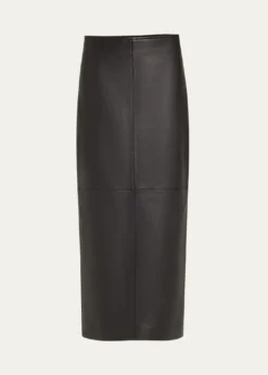 A.L.C.Marta Straight Leather Maxi Skirt