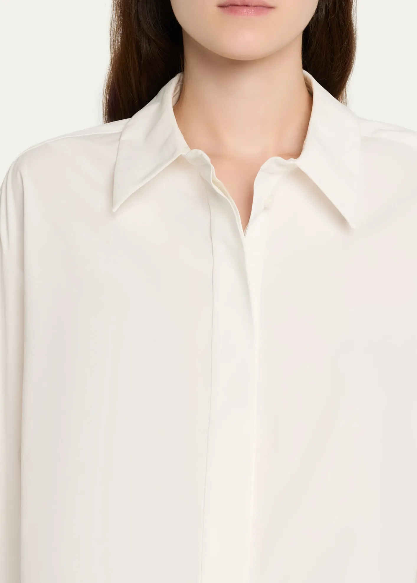 A.L.C.Maude Cropped Button-Front Top