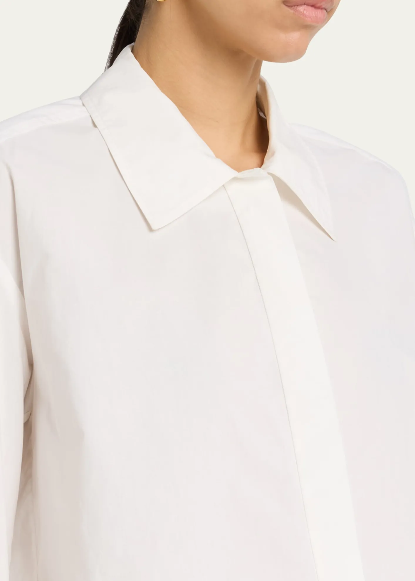 A.L.C.Maude Cropped Button-Front Top