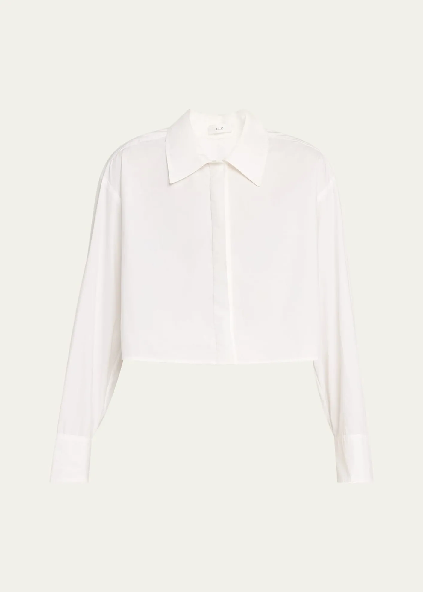 A.L.C.Maude Cropped Button-Front Top