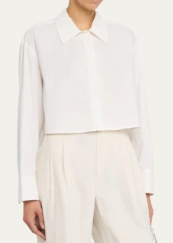 A.L.C.Maude Cropped Button-Front Top