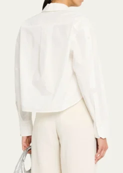A.L.C.Maude Cropped Button-Front Top