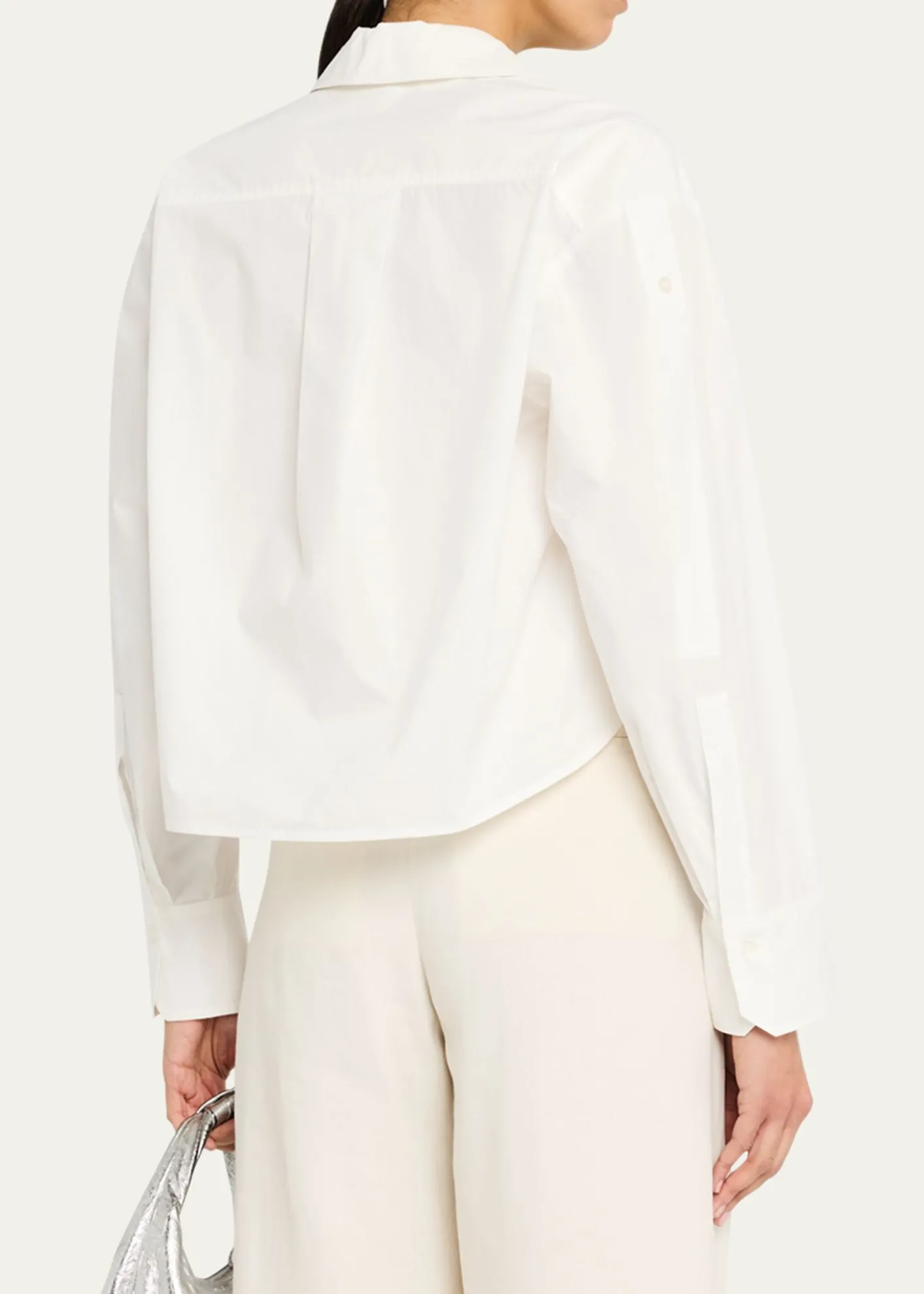 A.L.C.Maude Cropped Button-Front Top
