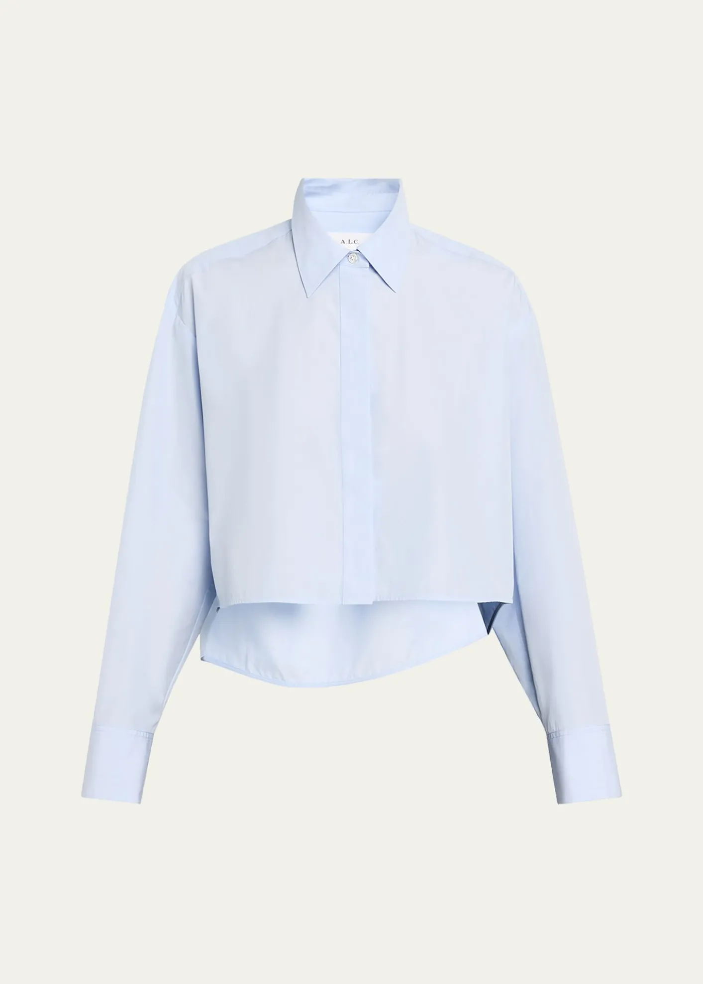 A.L.C.Maude Cropped Cotton Poplin Top