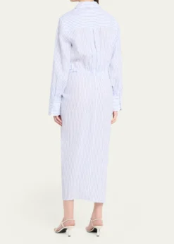 A.L.C.Mila Stripe Linen Shirtdress