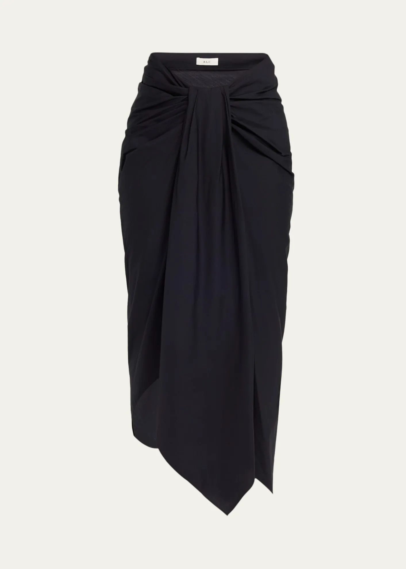 A.L.C.Rhodes Draped Cotton Midi Skirt