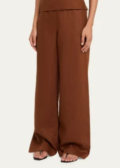 A.L.C.Tyler Wide-Leg Linen Pants