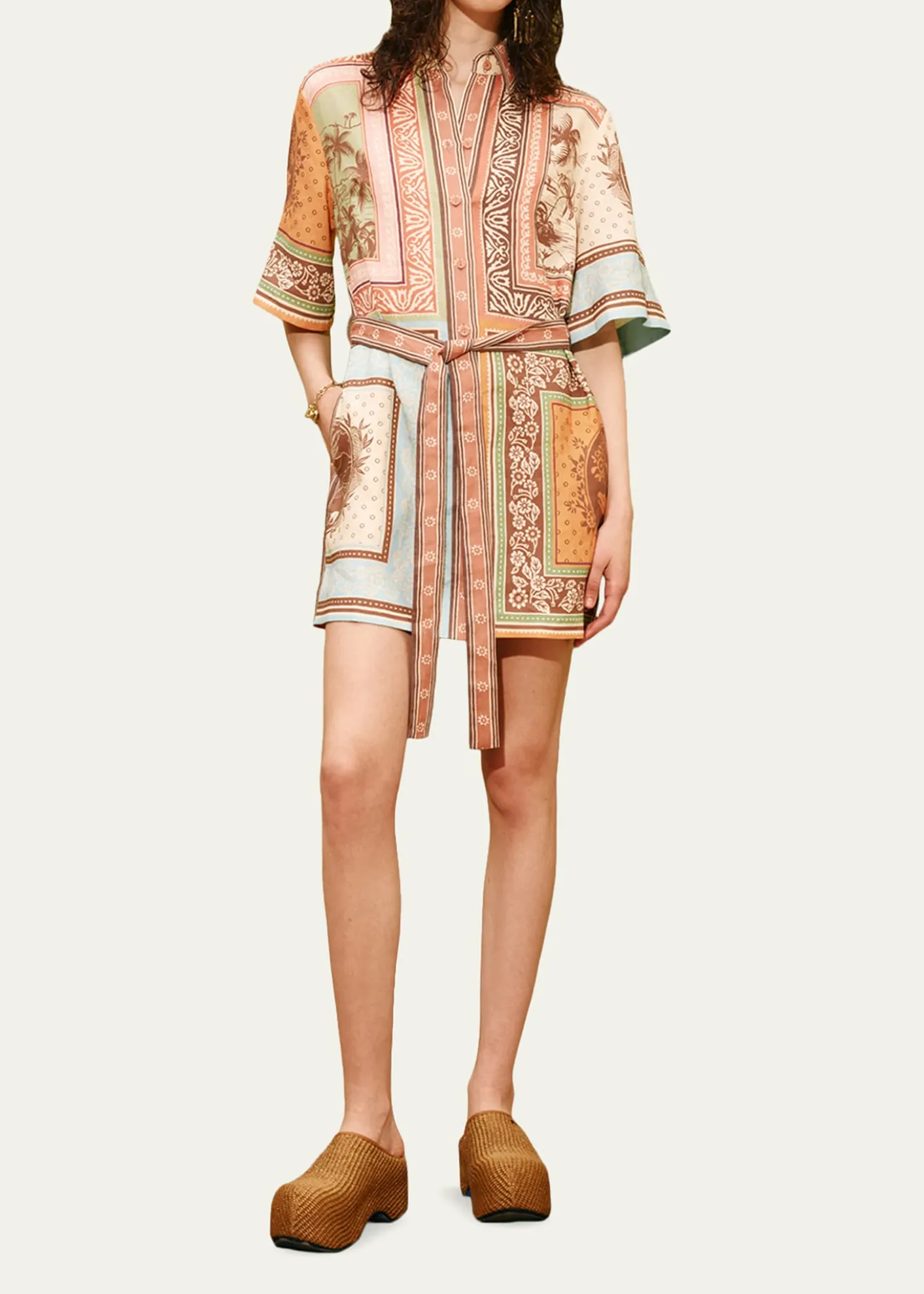 ALEMAISAlberta Mini Shirtdress